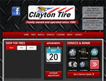 Tablet Screenshot of claytontire.com